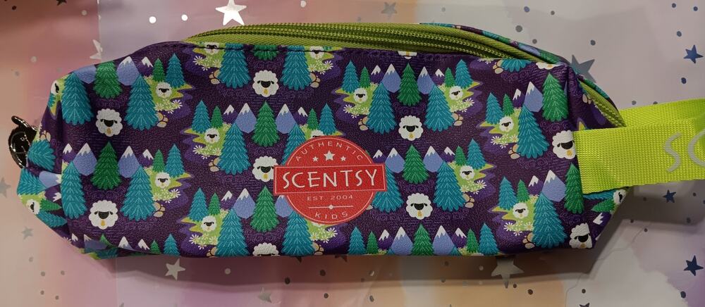 Scentsy Kids zippered pouch Forest and Lamb Pattern NEW Cute as kids Pencil Case
